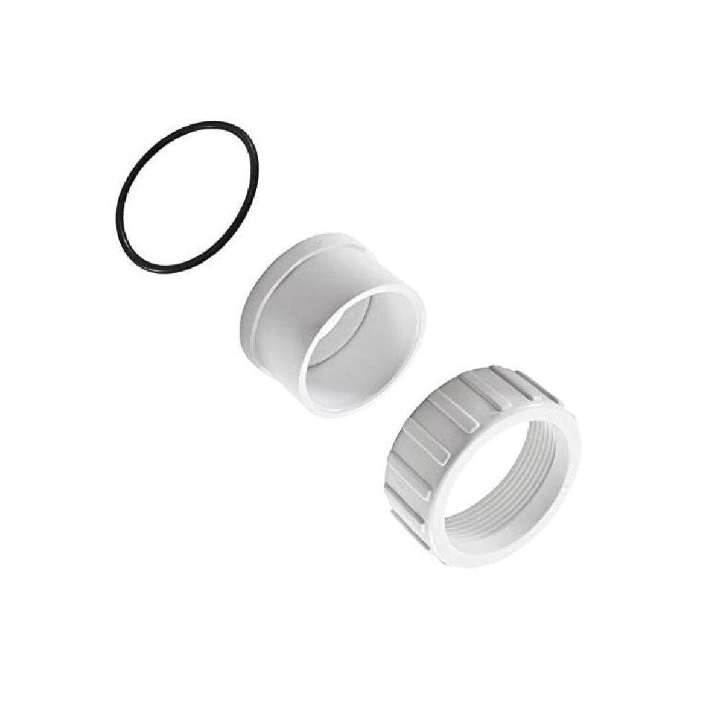 2 in. Pump Union Nut & Slip Tailpiece - White