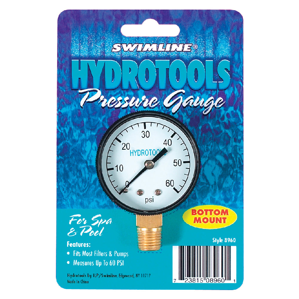 Swimline Pressure Gauge (Bottom Mount)