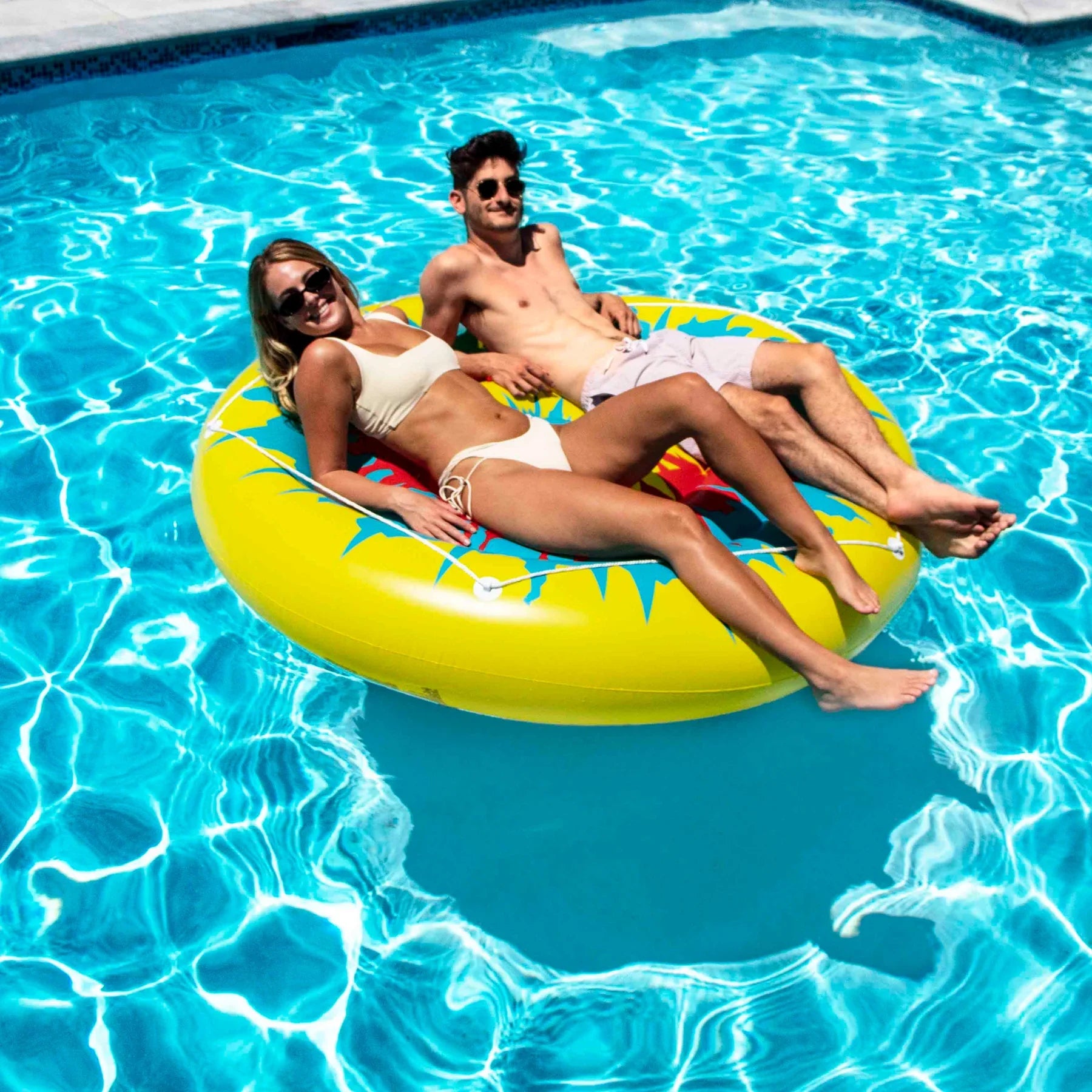 Spiral Tie Dye Island Float