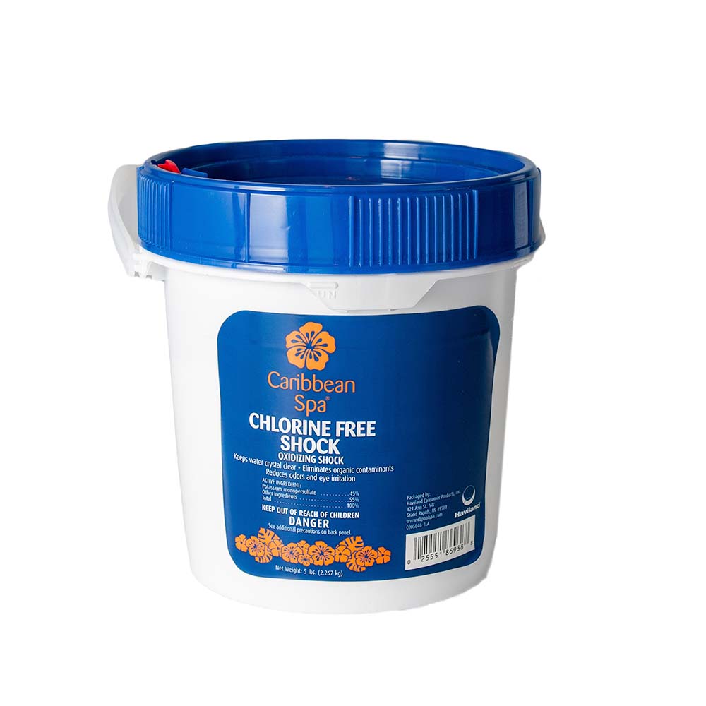 Caribbean Spa Fast-Dissolving Chlorine-Free Shock Oxidizer for Hot Tubs - 5 Lbs.