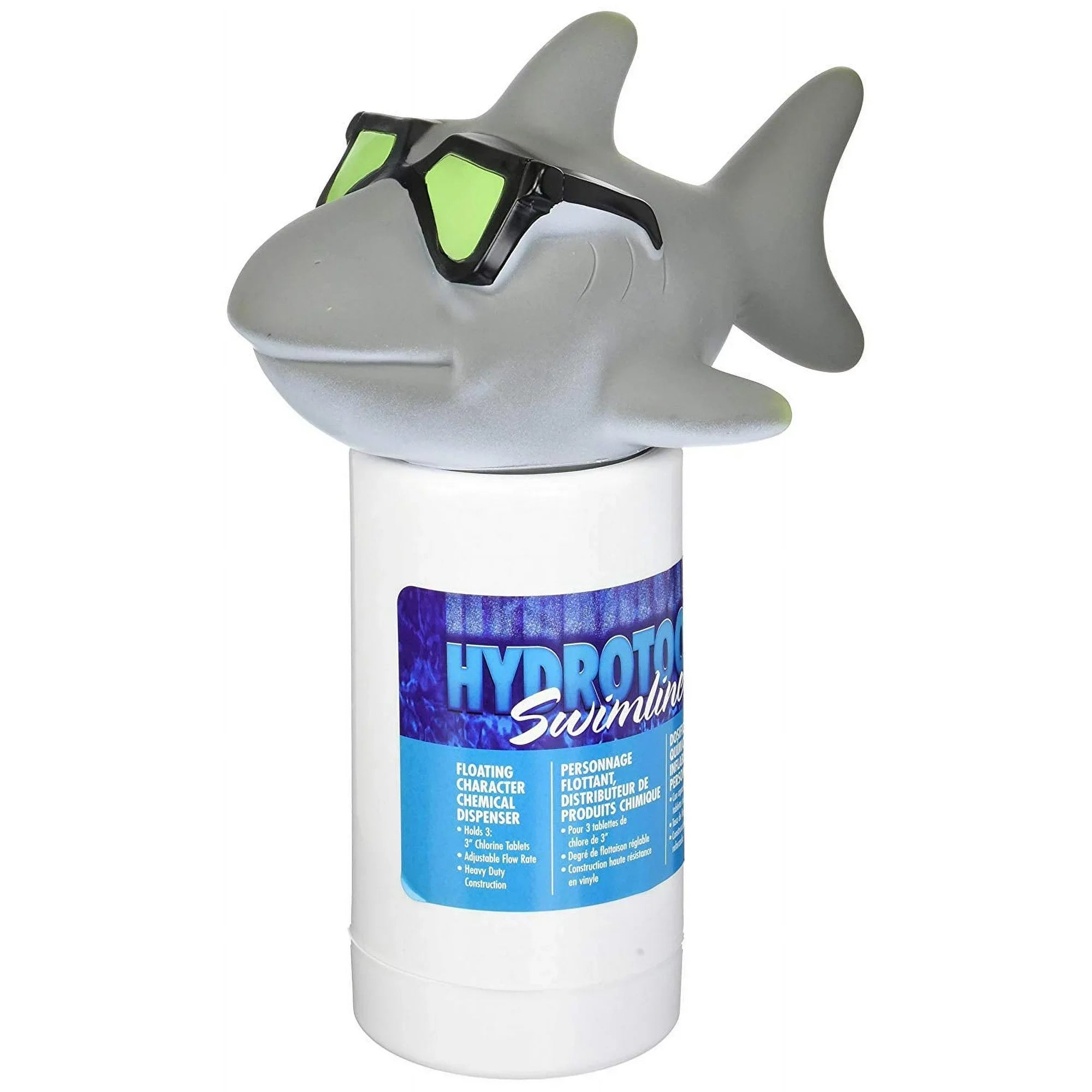 HydroTools Large Capacity Floating Cool Shark Pool Chemical Dispense