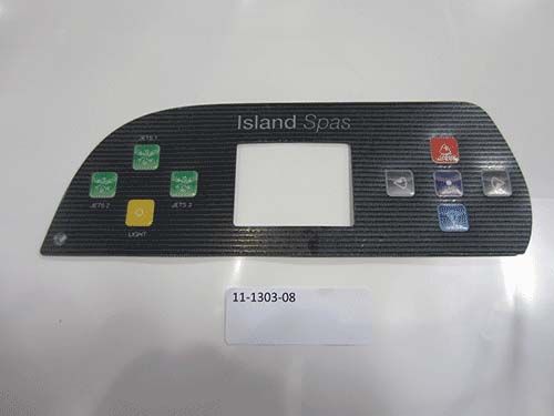 Artesian Spas Island Series Topside Control Panel Overlay 3P