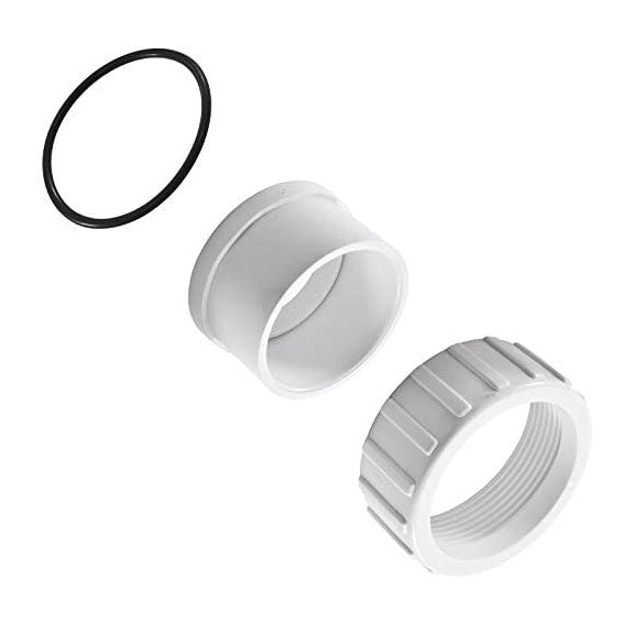 2 in. Pump Union Nut & Slip Tailpiece - White