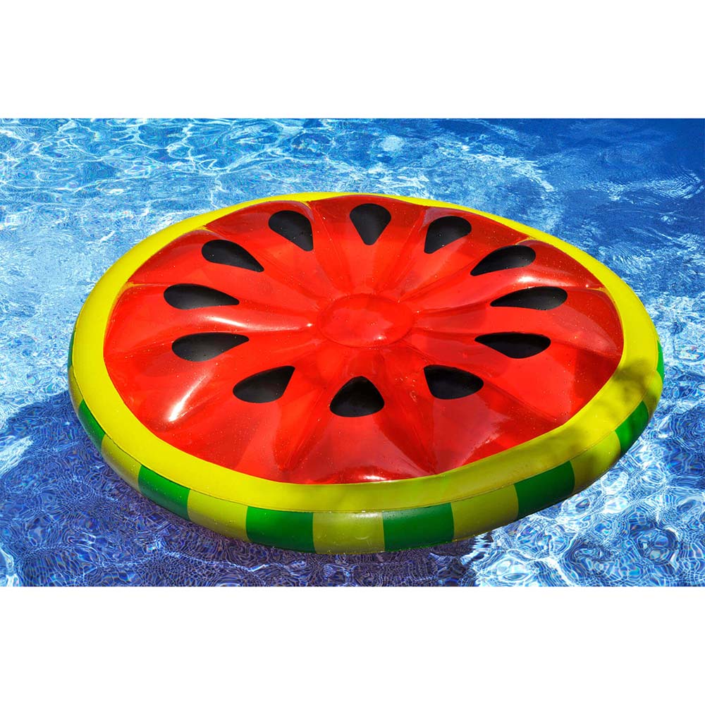 Giant Watermelon Slice Ride-On Inflatable Pool Float