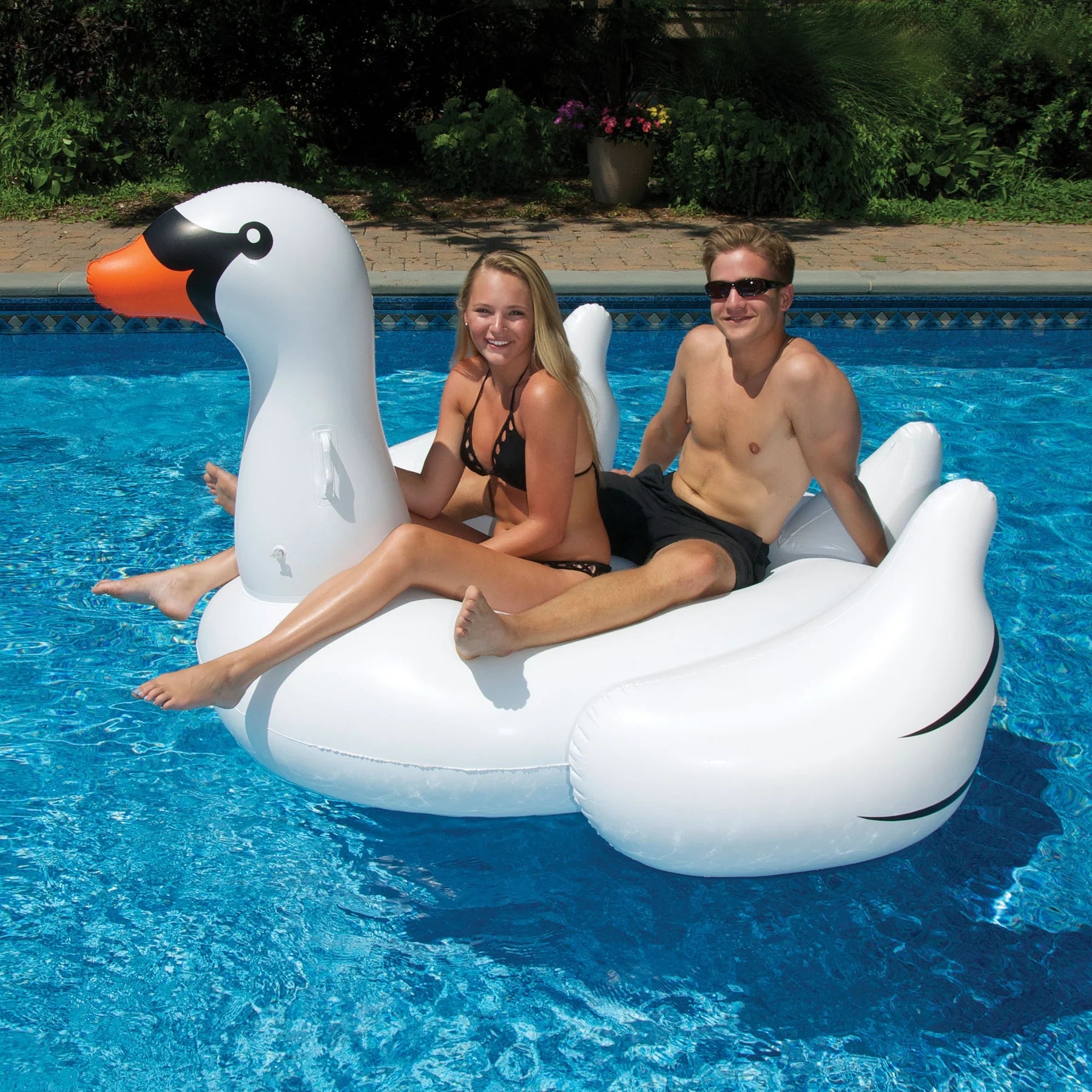 Giant Swan Pool Float